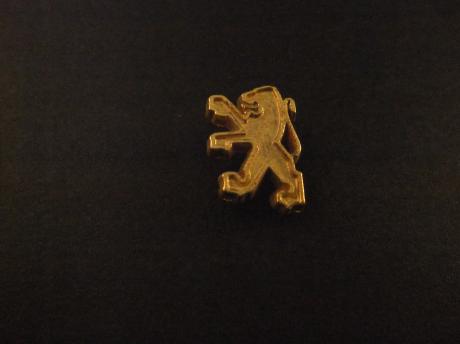 Peugeot goudkleurig logo ( grof) opstaande rand